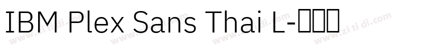 IBM Plex Sans Thai L字体转换